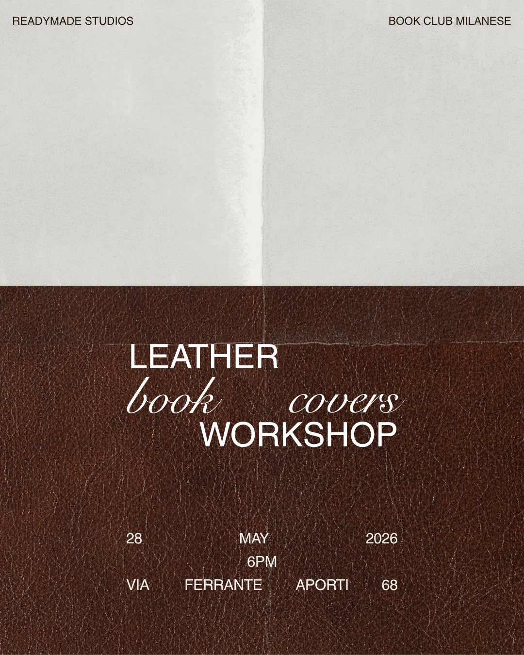 LEATHER BOOK COVER WORKSOP