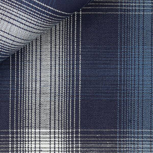 COTTON TWILL DENIM CHECK