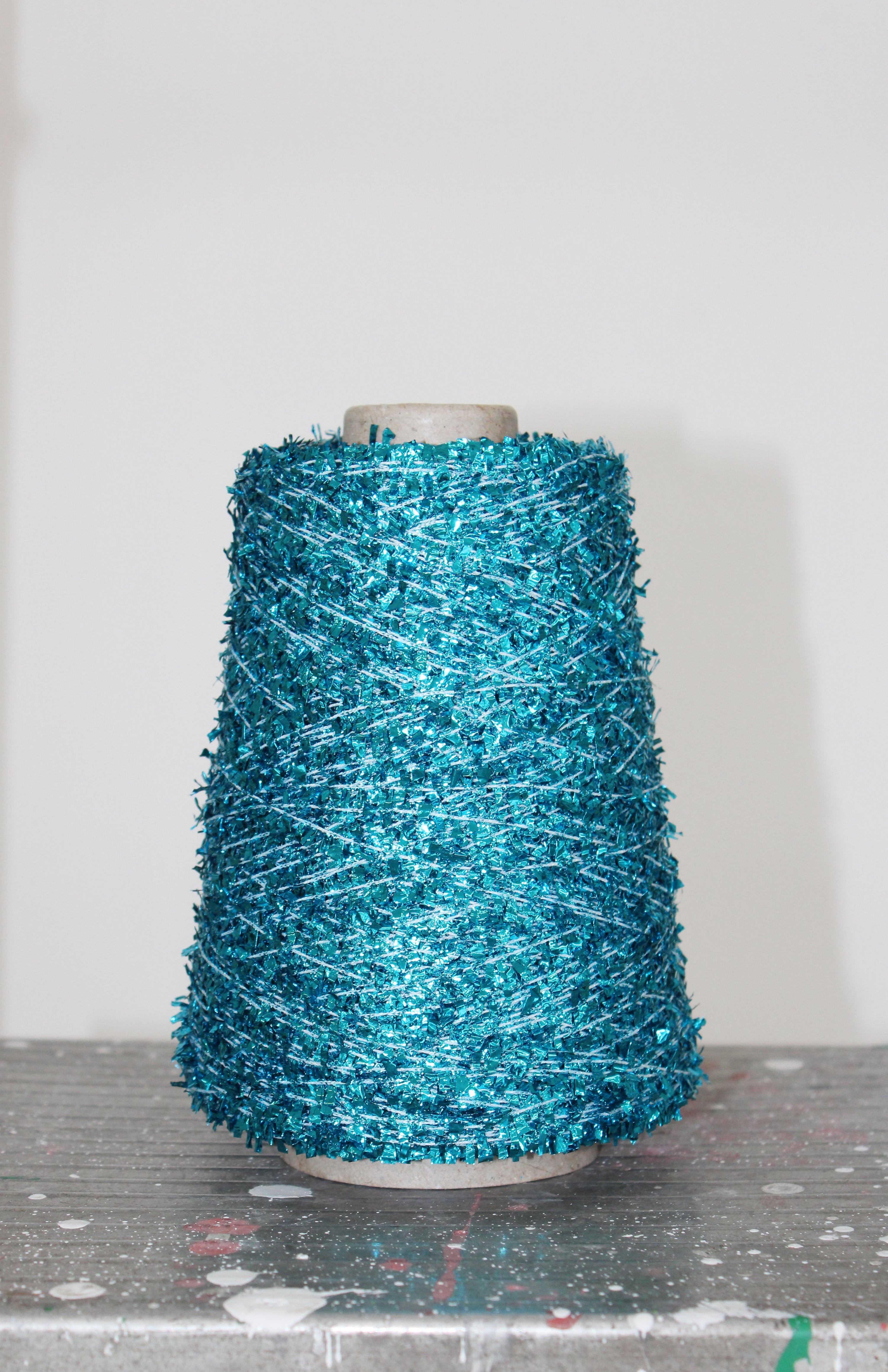 SILVER LUREX CUT RIBBON YARN