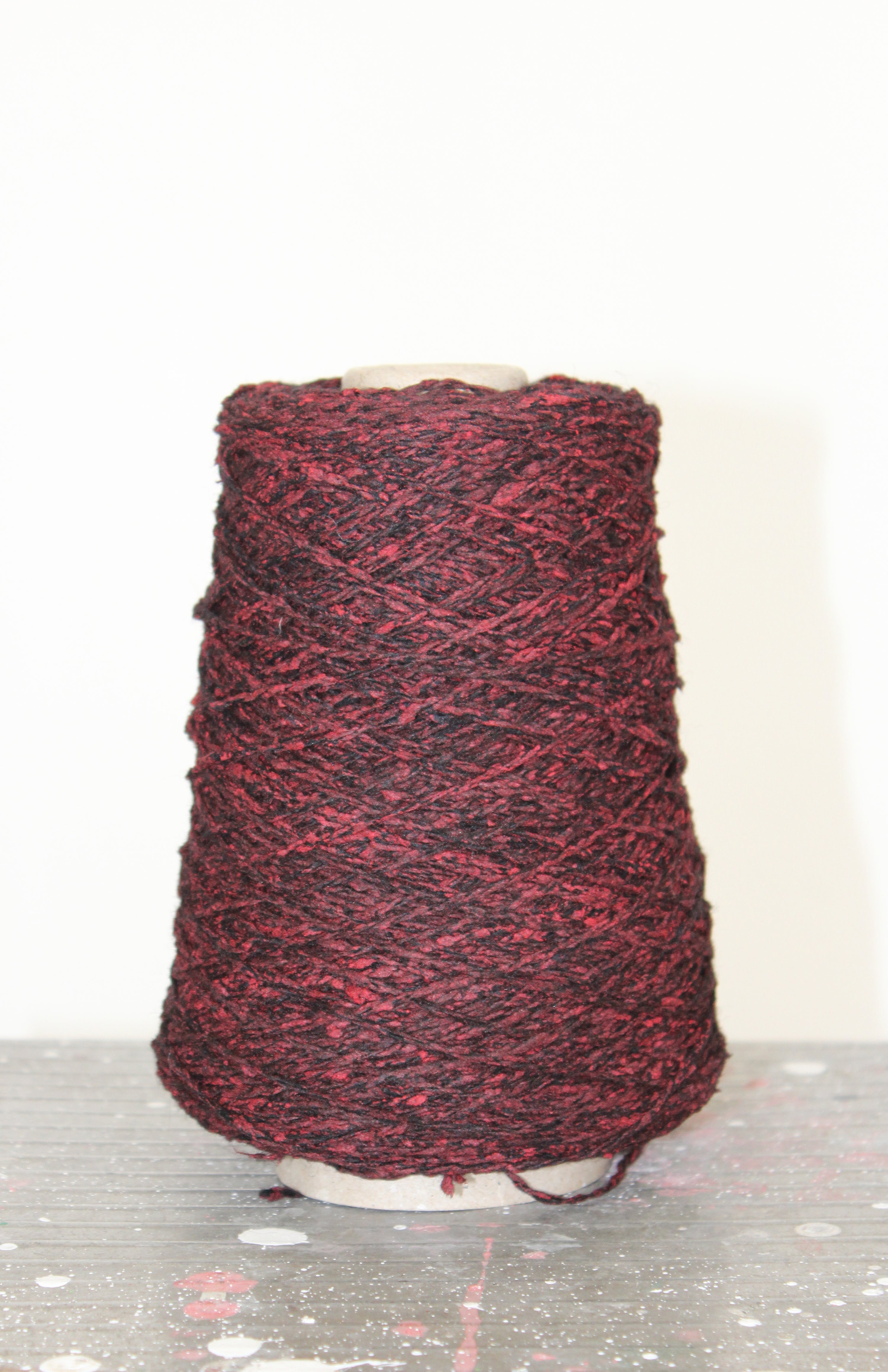 TWISTED WOOL WITH PIGMENT PRINT