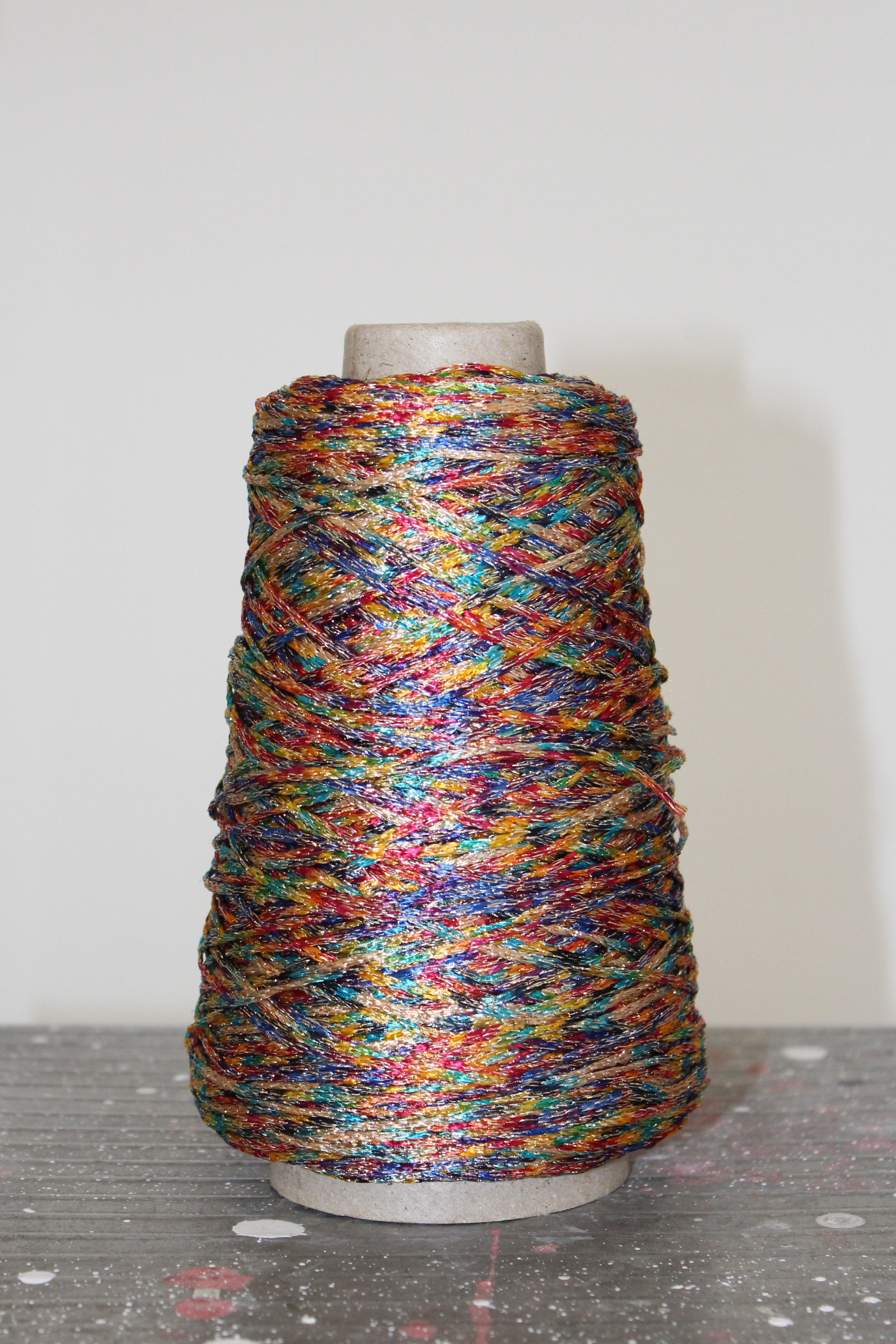 PRINTED CHAIN YARN WITH LUREX