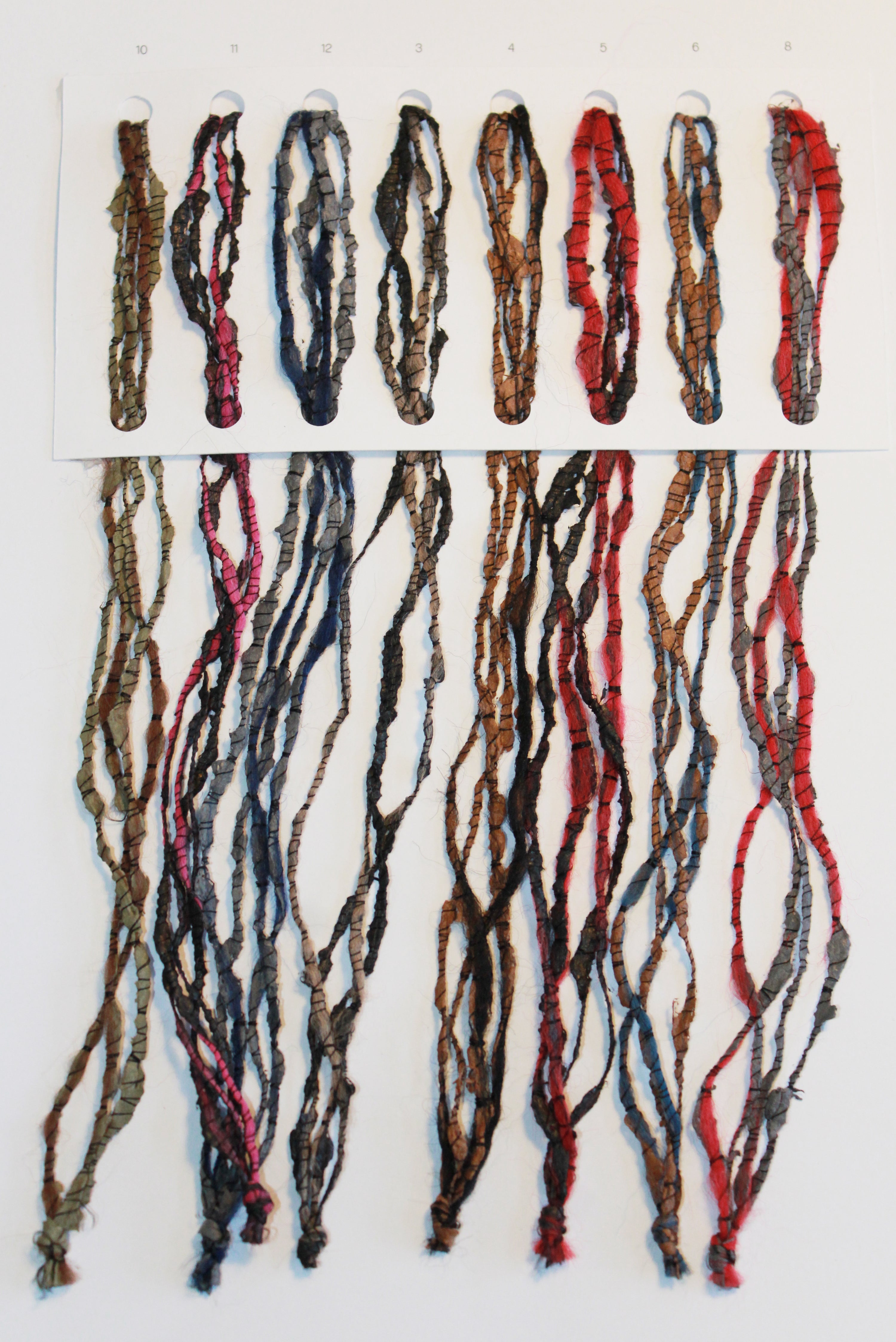 PRINTED WOOL ROVING YARN